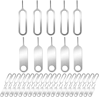 50 Pieces SIM Card Removal Openning Tool Tray Eject Pins Needle Opener Ejector,Compatible with iPhone X, 8 Plus, 8, 7 Plus, All Other iPhone Models, iPads, iPods, Samsung Galaxy Note/S/Edge/J Series