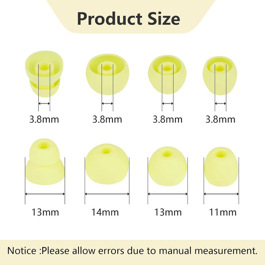 Replacement Earbud Tips Silicone Eartips Compatible with Powerbeats Pro Beats Wireless Earphone Headphone Earbud Rubber Tips 4 Pairs