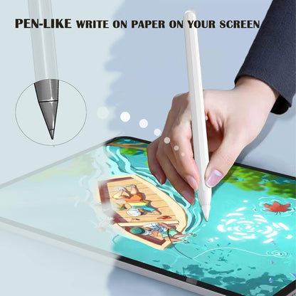 REEYEAR Realistic Fine Point Pencil Tips fits for Apple Pencil 2nd 1st Generation USB-C Version, Fine Tips Paperfeel Ipad Pro Pen 1st 2 Gen Replacement Nibs fits for Artists,Note-takers,White