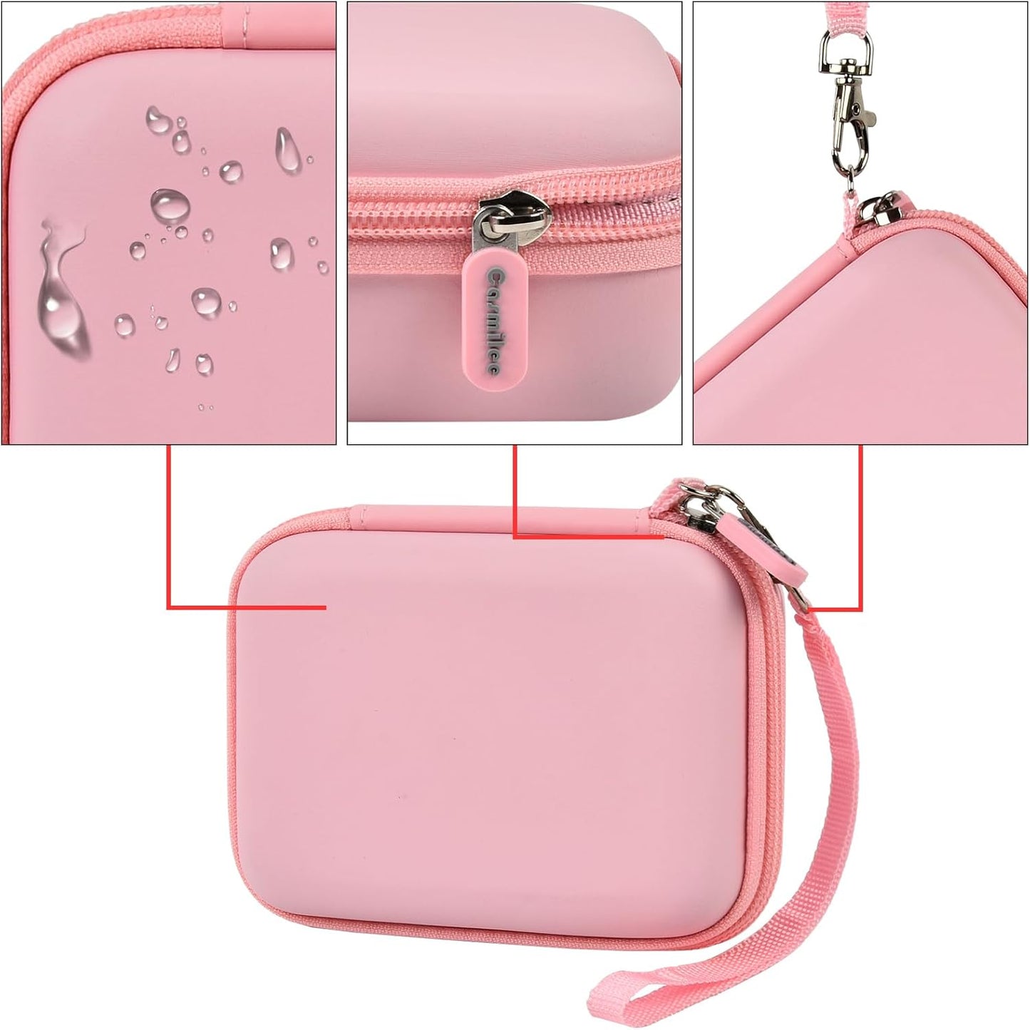 Portable Charger Power Bank Case for 2PCS Swyop/for Feob/for Charmast/for JEJILL/for LanLuk/for VEGER/for iWALK/for Taegila/for Kuulaa and More Small Charging Battery Pack - Bag Only (Pink)