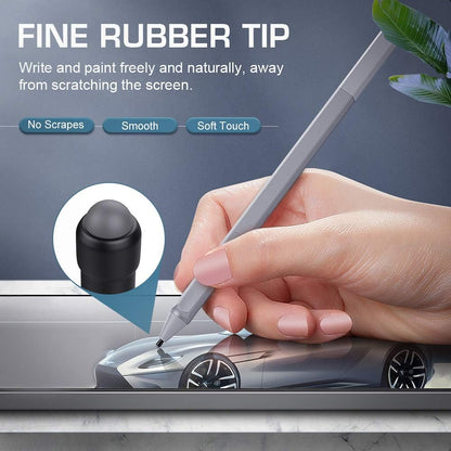 MoKo Pen Tips for Surface Pen (6 Packs), Surface Pen Tip Replacement Kit Compatible with Surface Pro 2017 Pen (Model 1776) / Surface Pro 4 Pen, 3 HB Original Pen Nibs Refill for Stylus Pen, Black