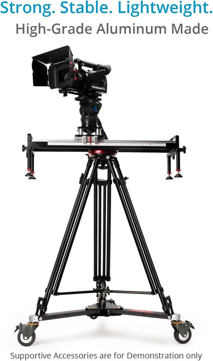 PROAIM Lineo Portable Video Camera Floor Dolly. Heavy-Duty Professional Studio Dolly. Payload up to 500kg/1100lb (P-PRT-D)