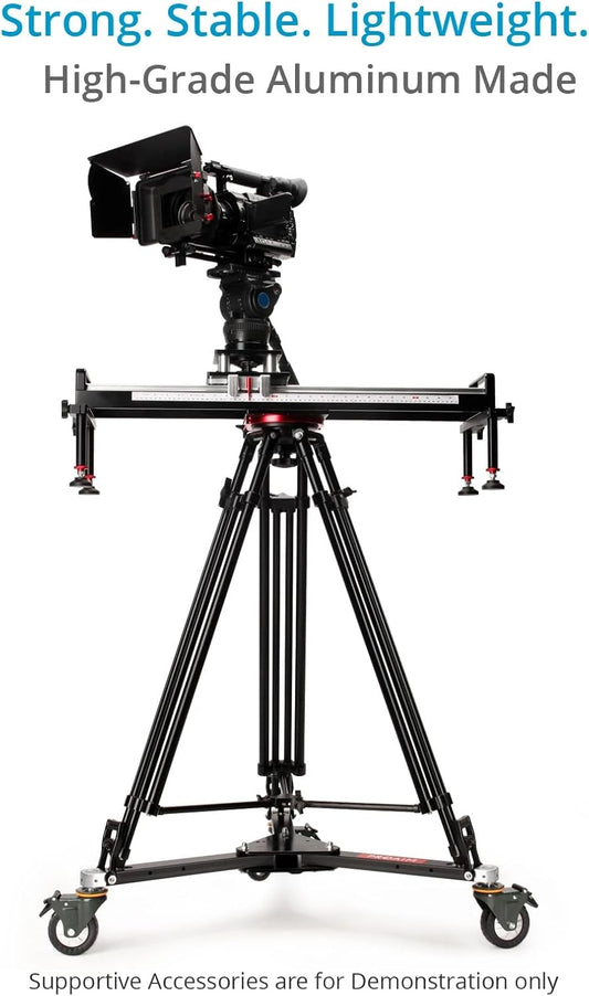 PROAIM Lineo Portable Video Camera Floor Dolly. Heavy-Duty Professional Studio Dolly. Payload up to 500kg/1100lb (P-PRT-D)