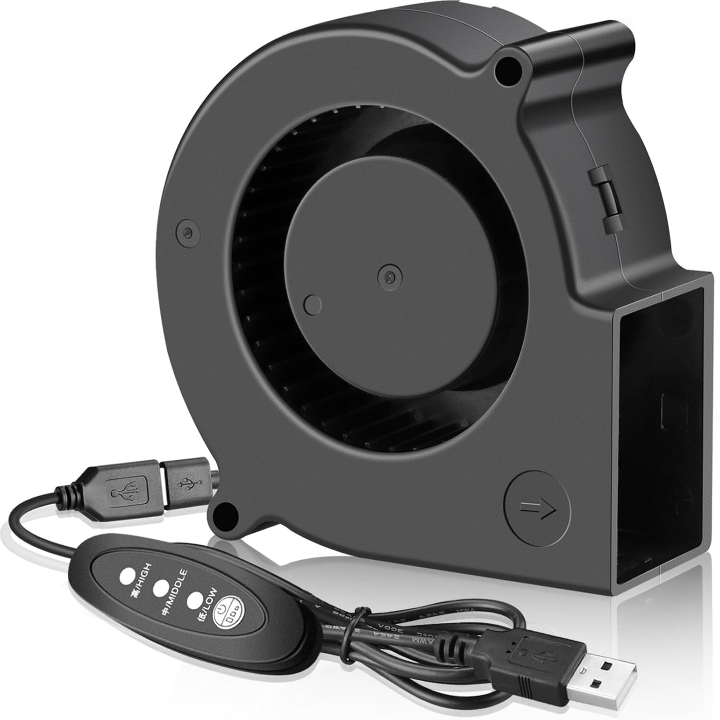 GDSTIME 7530 75mm x 75mm x 30mm 5V USB Blower Brushless Cooling Fan