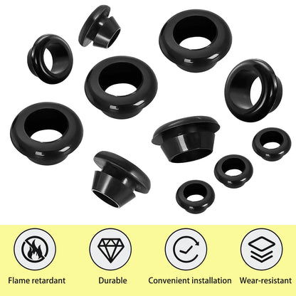 Qrity 20 PCS Rubber Grommets Cable Railing, Car Grommet, Cable Railing Protective Sleeves for Metal Posts, ID 20mm Mount Dia 25mm