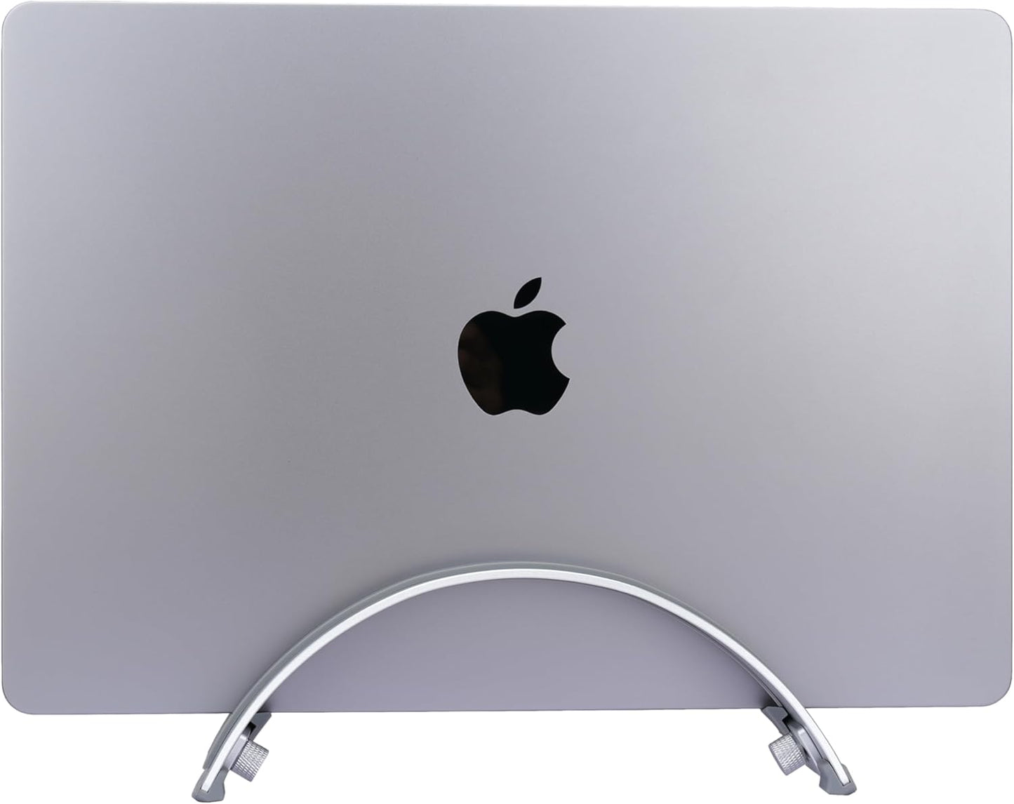 Adjustable Vertical Laptop Stand - 6061 Aluminum, CNC Precision, Anodized Finish, Fits All Laptops Including 17-inch, Ventilated Design, Anti-Slip Silicone Pads, ARC Shaped Stands