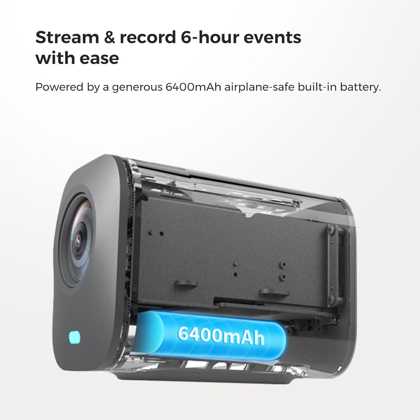 VM33 Gen 2 2K Wireless Streaming Camera with 40X Zoom, App Control, 6H Battery, RTMP & NDI Protocol, 8 Noise Canceling Mics/External Mic Input, Multi-cam, Stream on Facebook/YouTube/Twitch