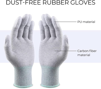 K&F Concept APS-C Sensor Cleaning Kit - 16pcs Swabs, 20ml Cleaner & Gloves, Camera Lens Cleaning Kit for CMOS & CCD Sensors