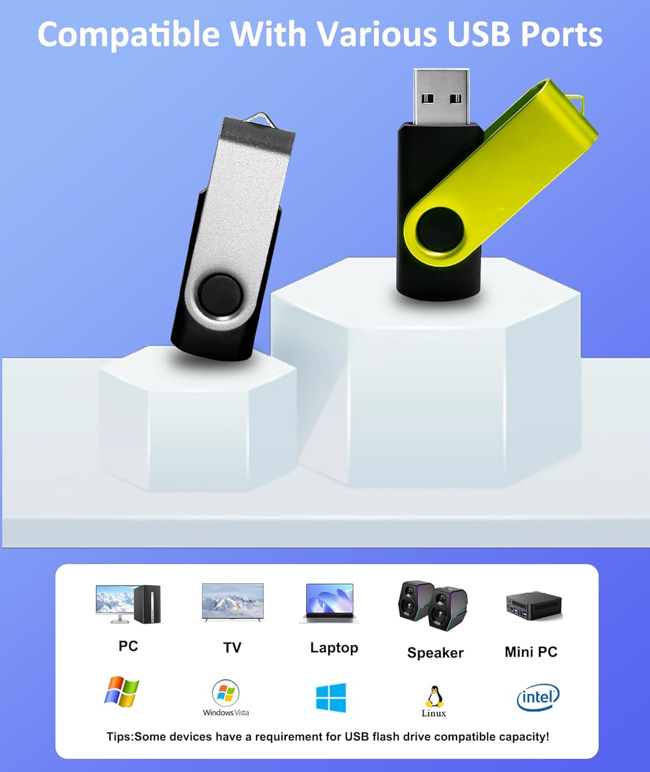 Thumb Drive 4GB FAT32 USB Flash Drives 20 Pack 4 GB USB 2.0 Jump Drives Multipack Flash Memory Stick Zip Drive Pendrive 20Pack with 20PCS Lanyards Label (Green Sliver 4gig)