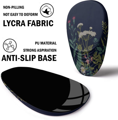 Ergonomic Mouse Pad with Wrist Rest Support, Memory Foam & Polyurethane, Weeds