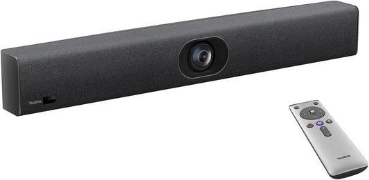 Yealink UVC40 E2 USB Conference Room Camera System Ultra-HD 4K Video Conference Camera 120° Wide-Angle Lens Built-in 8 Microphone Arrays Auto Framing Speaker Tracking and Smart Area Exposure Webcam