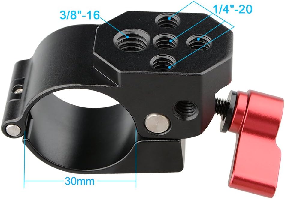 CAMVATE 30mm Monitor Mount Rod Clamp for Ronin-M Gimbal Stabilizer (Red) - 1552