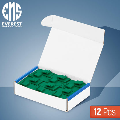 Everest RJ45 CAT6 Keystone Coupler in Green (12-Pack) - RJ45 Coupler - Cat6 Keystone Jacks