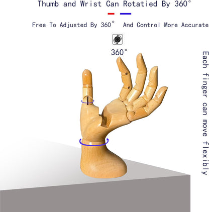 Mannequin Hand, Cell Phone Stand,Phone Holder,Phone Stand for Desk,Phone Holder for Desk,poseable Figure,Articulated Fingers,Cell Phone Stand,Male Hand of Left for Mobile Phone.