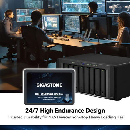 Gigastone 2TB NAS SSD Drive (24-Pack) 24/7 Durable TLC High Endurance RAID Data Storage Network Attached Storage 2.5" SATA Internal Solid State Hard Drives