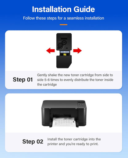 TK-5442 TK5442 Toner Cartridge 4-Pack High Yield Replacement for Kyocera TK-5442K TK-5442C TK-5442M TK-5442Y Compatible with ECOSYS PA2100cx PA2100cwx cdn MA2100cx/ MA2100cfx MA2100cwfx Laser Printers