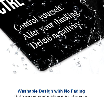 Hokafenle Mouse Pad, Motivational Mouse Pad Inspirational Quotes, Mouse Mat Square Waterproof Mouse Pads, Non-Slip Rubber Base MousePads for Office Laptop