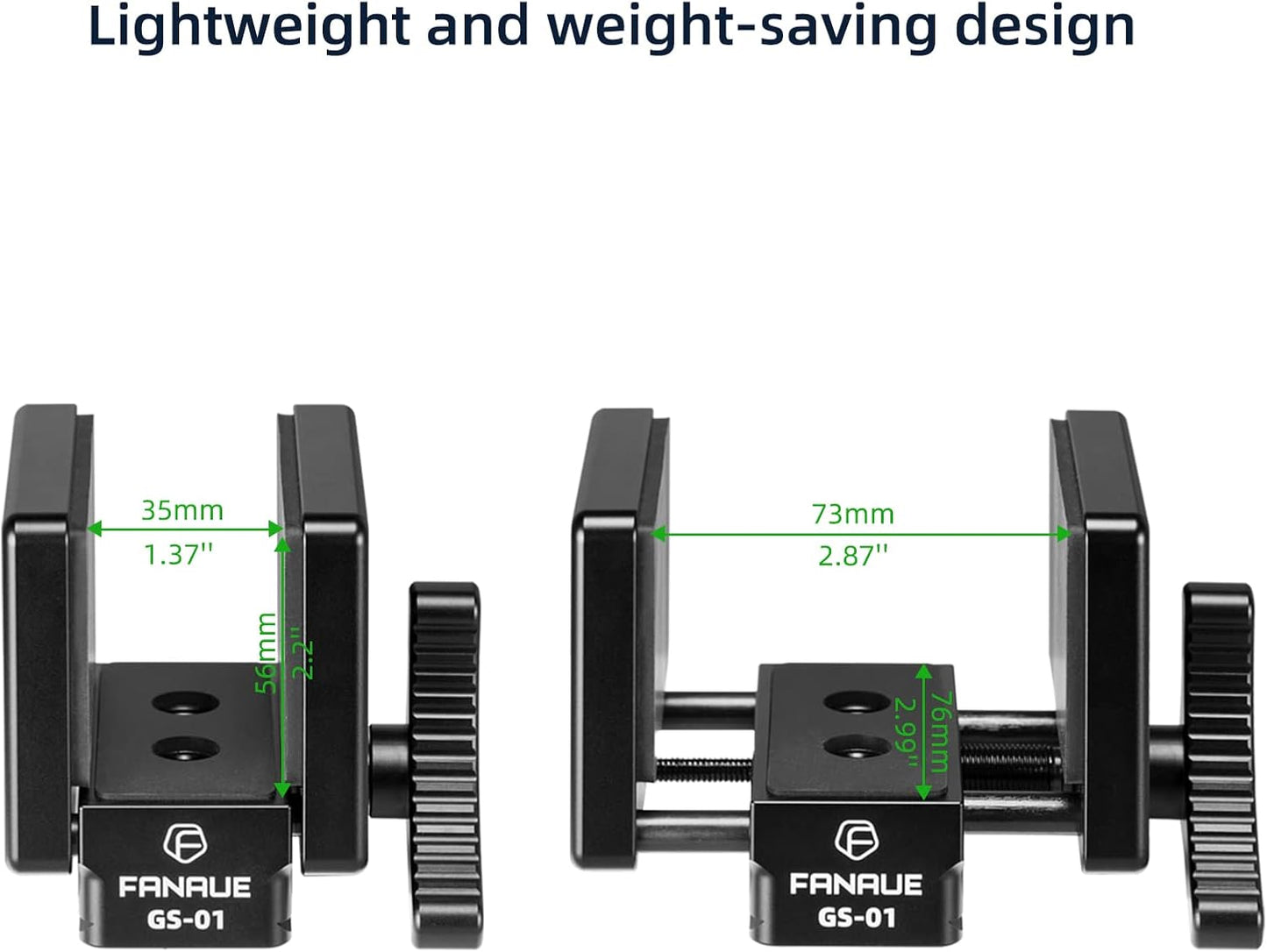 FANAUE GS-01Arca Swiss Rifle Saddle Mount, Hunting Tripod Clamp with Quick Release Plate, Shooting Tripod Rest, Enhanced Accuracy Ball Head & Adapter for Hunting and Shooting