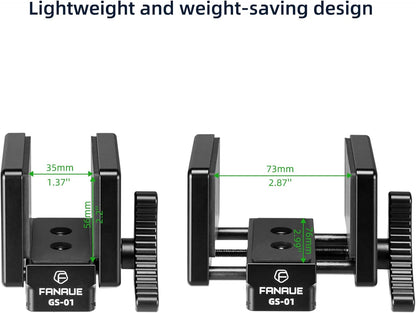 FANAUE GS-01Arca Swiss Rifle Saddle Mount, Hunting Tripod Clamp with Quick Release Plate, Shooting Tripod Rest, Enhanced Accuracy Ball Head & Adapter for Hunting and Shooting