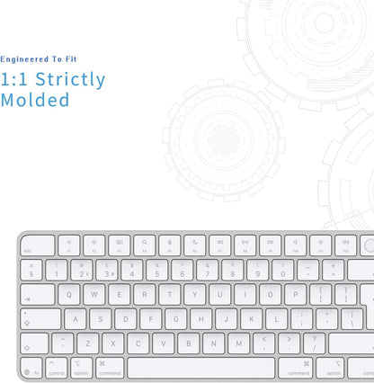 Keyboard Cover for 2024 M4 iMac Magic Keyboard (Europe Layout, 7 Shape Enter Key)(Model A3119, Touch ID, with Numeric Key) - Ultra Thin, Protective and Clear Keyboard Cover Protector Skin