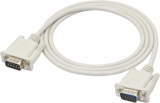 PNGKNYOCN 4.5 Feet DB 9 Pin Male to VGA 15 Pin Male Adapter Cable, RS232 to VGA Conversion Cable， for Computer,Printers, Scanners