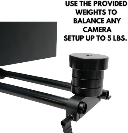 Glide Gear REVO 50 360° Rotating Camera Platform Rig, Adjustable Arm for DSLR or Smartphone, Aluminum Build, Supports Up to 40lbs