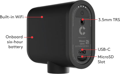Logitech for Creators Mevo Start, Wireless Live Streaming Camera, 1080p HD Video Quality, Intelligent App Control, Stream via LTE or Wi-Fi - Black