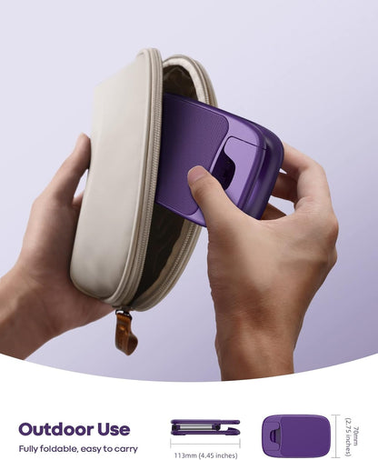 Lamicall Purple Phone Stand for Desk - Dark Purple Cell Phone Holder Desktop Office Must Have Compatible with iPhone 13 Pro Max Mini, 12 11 XR X 8 7 6 Plus SE, 4-8'' Smartphone