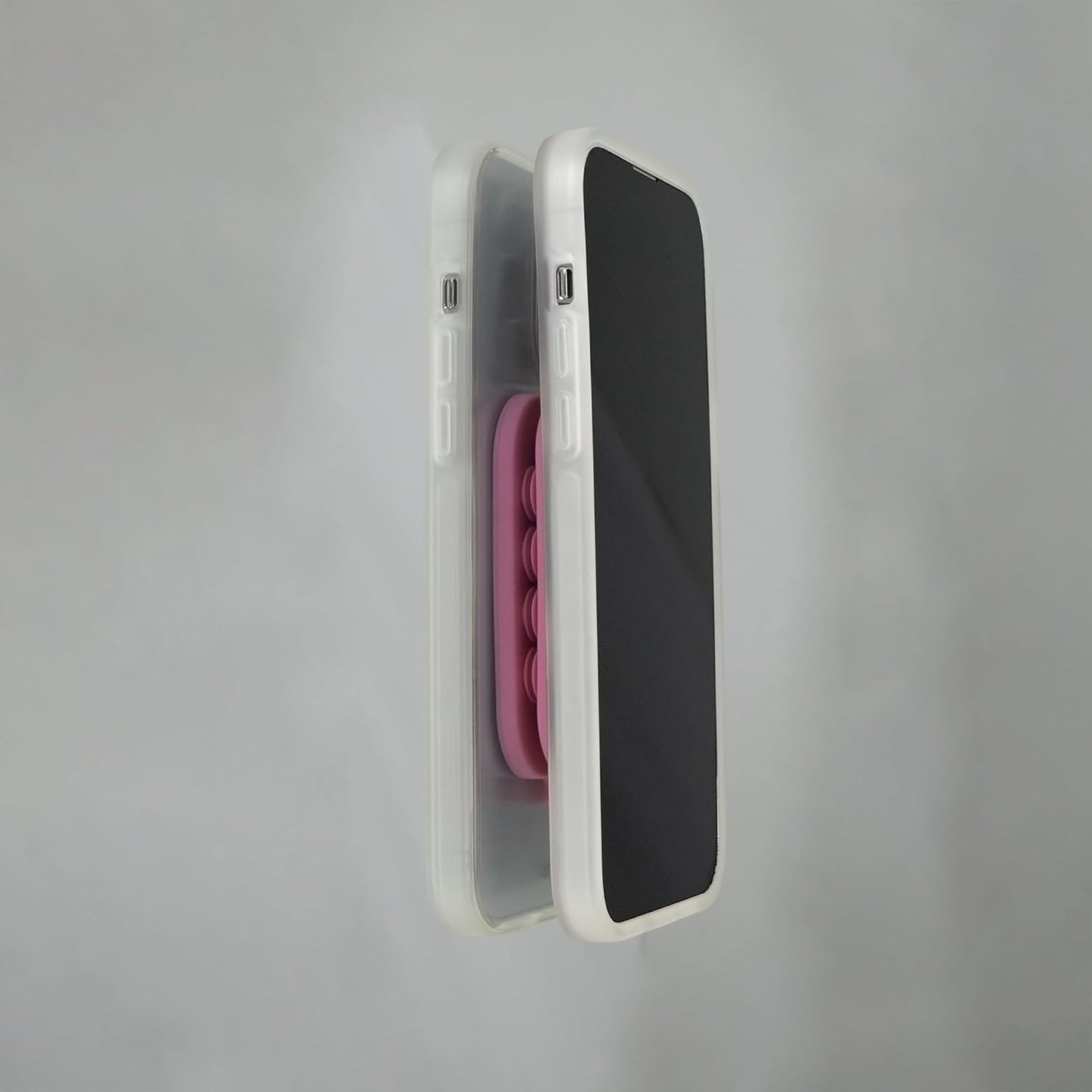 Sonix | Magnetic Silicone Suction Cup Phone Mount for iPhone | Compatible with MagSafe | Soft, Light Pink | Pink Rose