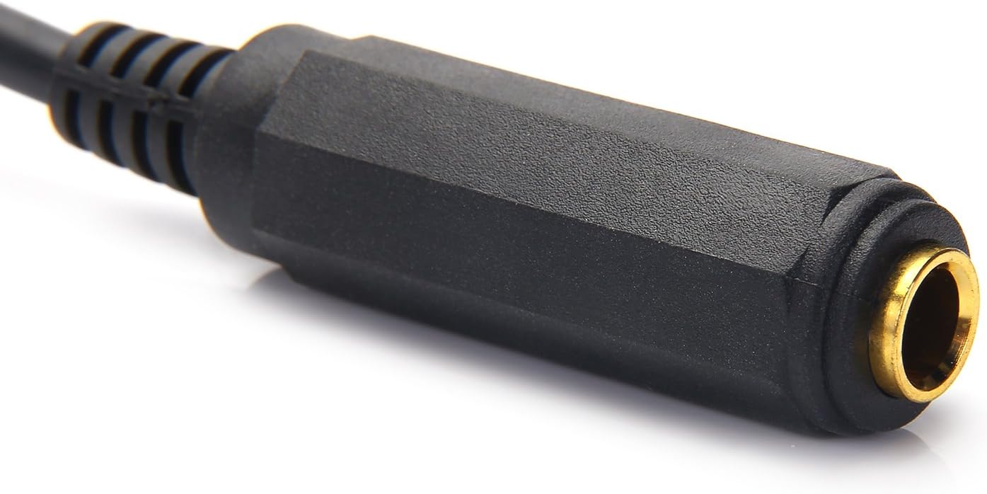 Disino 15FT 1/4 Inch Male to Female Stereo Extension Cable Gold Plated Quarter inch Headphone Extension Cable Cord