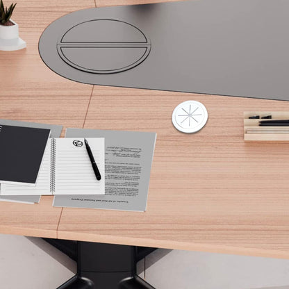 Aifeier ET 2PCS Desk Grommet 2 Inch/50mm Rubber Cable Wire Grommet Cable Hole Cover for Managing and Hiding Office PC Desk Cable Cord (White)