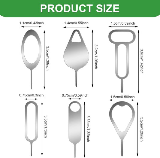 12pcs SIM Card Removal Tool Card Tray Ejector Pins Needle Opener Ejector Needle Pin Remover for Smart Phones for Samsung Galaxy HTC Tablets