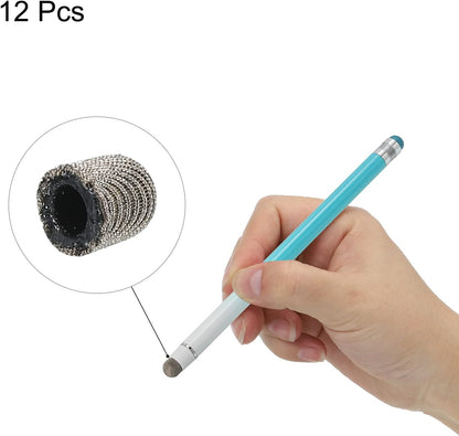 MECCANIXITY 12pcs 5mm Stylus Pen Fine Tips Conductive Fiber Capacitive Touch Screen Pens Tip Universal Replacement