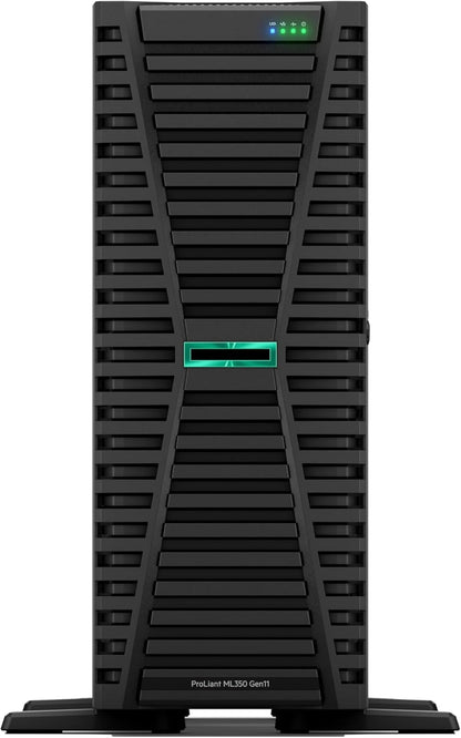 Hewlett Packard Enterprise ProLiant ML350 Gen11 Tower Server w/one Intel Xeon Silver 4516Y+, 2.2GHz, 24c 1P 2x32GB-R 8SFF MR408i-o 2x960GB SSD 2x800W PS (HPE Smart Choice P83320-005)