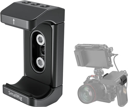 SmallRig Aluminum Power Bank Holder, Powerbank Mount Clamp Compatible with Width Range: 53 mm–84 mm (2.1–3.3 inches) and Thickness Range: 0 mm–18 mm (0–0.7 inch) Power Banks - BUB2336