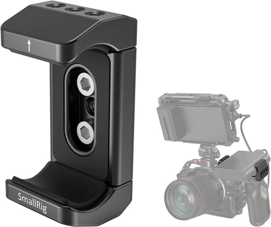 SmallRig Aluminum Power Bank Holder, Powerbank Mount Clamp Compatible with Width Range: 53 mm–84 mm (2.1–3.3 inches) and Thickness Range: 0 mm–18 mm (0–0.7 inch) Power Banks - BUB2336