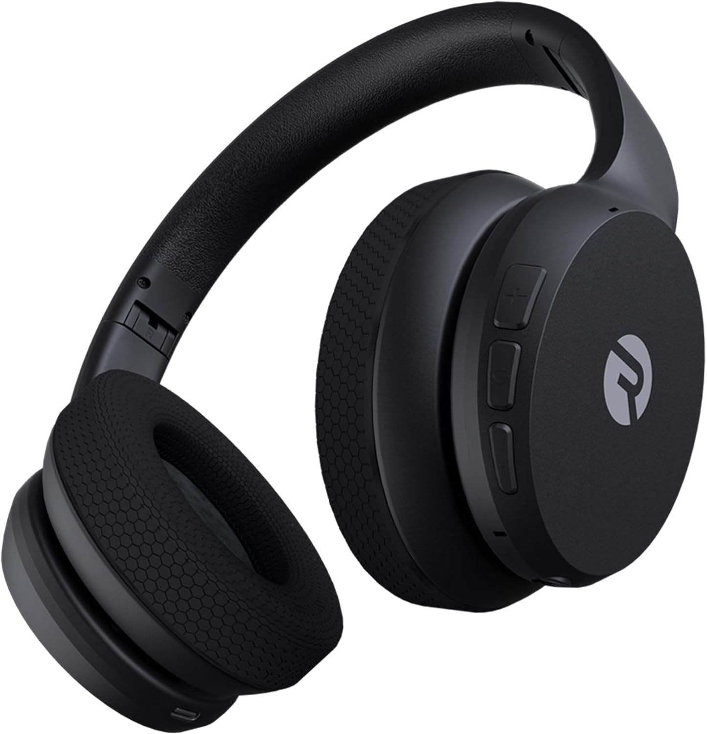 Raycon Fitness Headphones - Wireless Over-Ear-Headphones with 45 Hours of Battery, Active Noise Cancellation, Awareness Mode, 3 Quick Swap Ear Cushions, IPX4 Water Resistance (Black)