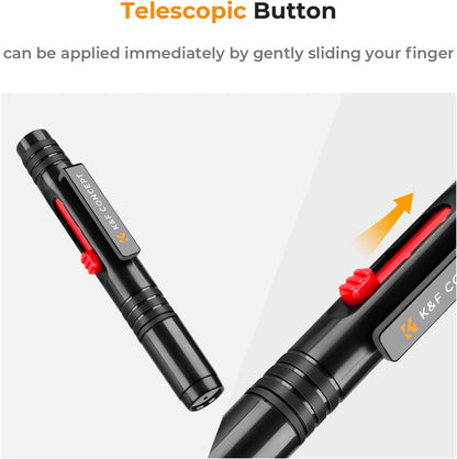 K&F CONCEPT Professional Lens Cleaning Pen*3 with Soft Brush, Carbon Head Lens Cleaning Pen Compatible with Canon, Nikon, Pentax, Sony Digital Camera Cleaning,AR VR Glasses Cleaning