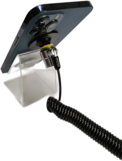 8Feet 3keys Security Retractable Cable Lock Portable Keyed Laptop Lock for Monitors, Laptops, MacBooks, Tablets, iPad,Mac mini, (Keyed Different+Black Anchor Plate) (1 Pack)