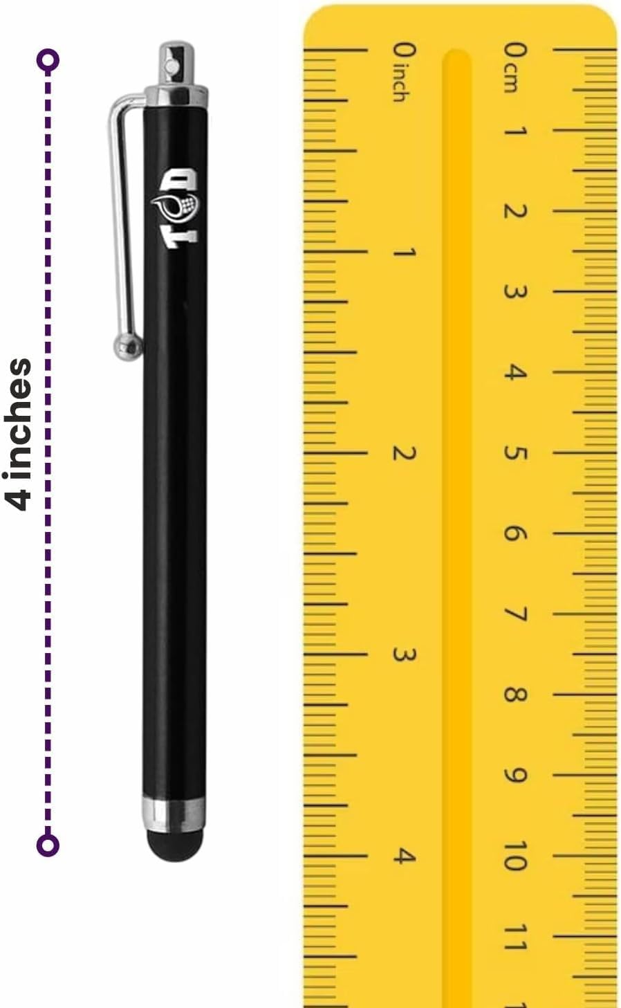 TCD 100 Pack Stylus Pen for iPad, High Precision Universal Capacitive Bulk Digital Stylus Pen – Compatible w/iPhone, Tablet, Touchscreen Laptop – Rubber Tip Black Styluses for All Touch Screen Devices