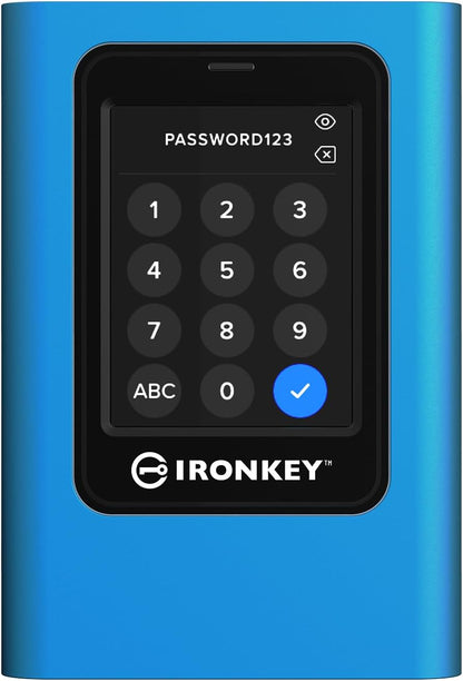Kingston IronKey Vault Privacy 80 7.6TB External SSD | FIPS 197 | XTS-AES 256GB Encrypted | Touch Screen PIN | Secure Data Protection | IKVP80ES/7680G