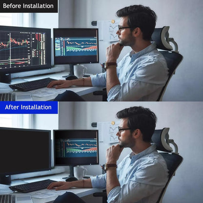 22 Inch - 16:10 Aspect Ratio - Computer Privacy Screen Filter for Widescreen Monitor - Anti-Glare - Anti-Scratch Protector Film - Protects Your Eyes from Harmful Glare and Blue Light