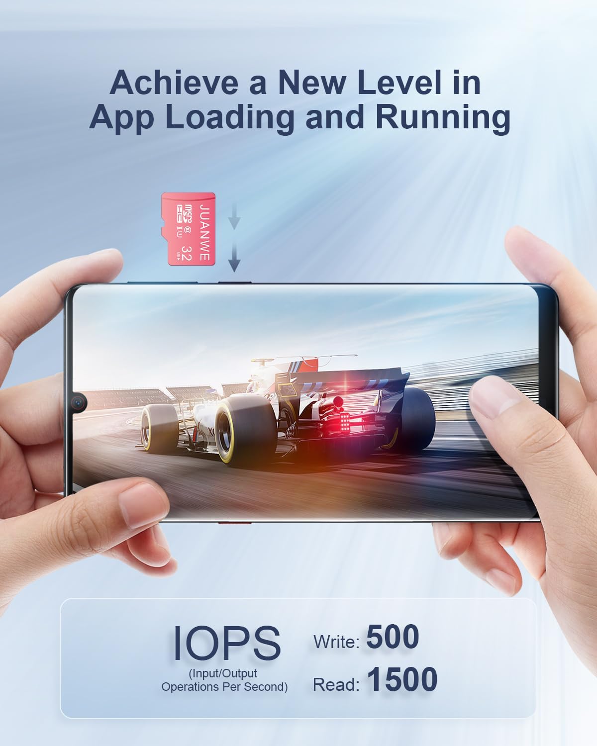 JUANWE 32GB Micro SD Cards 10 Pack Memory Card, SDHC High-Speed U1 A1 SD Card, 32GB TF Cards with 2 Adapter for Phone, Dash Cam, Security Camera (10 Pack, Pink)