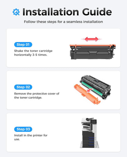 651A Toner Cartridge Set 4-Pack with Chip Replacement for HP 651A CE340A CE341A CE342A CE343A Compatible with HP Laserjet Enterprise 700 Color MFP M775dn M775f M775z M775zm M775z+ M775fm Printer Ink