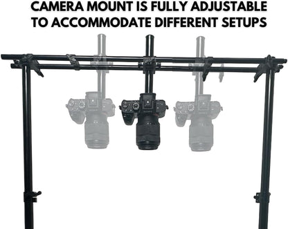 Glide Gear OH 200 Overhead Rig – DSLR, Smartphone – Modular, Adjustable, Flat Lay Mount, All-Metal Build