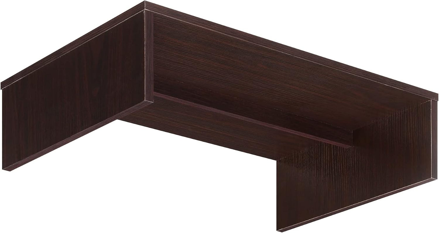 Convenience Concepts Designs2Go Small 23.75", 26" Contemporary TV or Computer Riser for Living Room, Modern Office, Den, Espresso