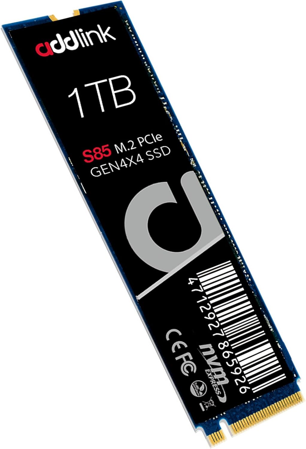 Addlink S85 1TB M.2 PCIe NVMe Gen4 Memory Expansion SSD, Speed Up to 6000 MB/s, Internal Solid State Drive with HMB Technology for Laptop, Gaming and Creators