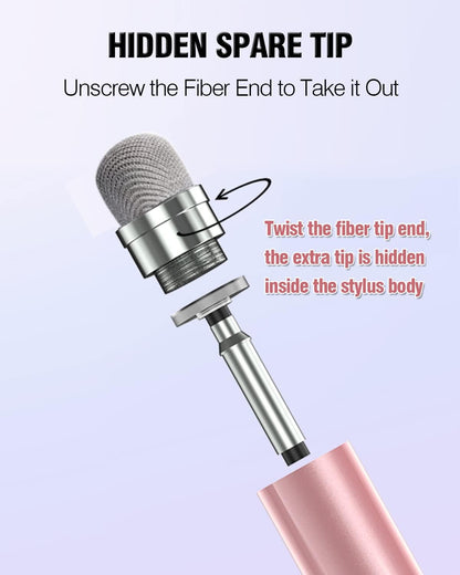 Stylus Pens for Touch Screens, 2 in 1 High Precision Universal Stylus Pen for iPad Compatible with Apple, iPhone, iPad, Android, Samsung Tablets, Phones, 3 Pack-Black,Gold,White