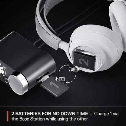 SteelSeries Arctis Nova Pro Wireless Multi-System Gaming Headset — Neodymium Magnetic Drivers — Active Noise Cancellation — 2 Battery System — ClearCast Gen 2 Mic — PC, PS5, PS4, Switch, Mobile