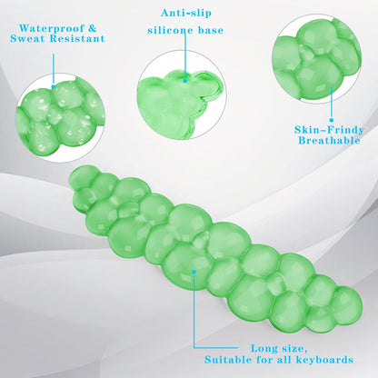 Gel Cloud Keyboard Wrist Rest, Cute Wrist Support and Arm Support Keyboard Rest for Keyboard Typing Pain Relief，Suitable for Office/Computer/Laptop/Gaming（Keyboard Wrist Rest Green）